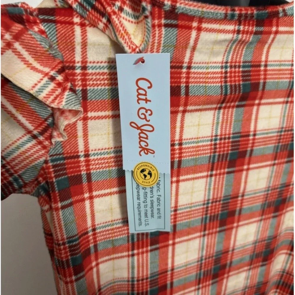 Cat‎ & Jack Girls' Long Sleeve Nightgown Cream Size M (8)